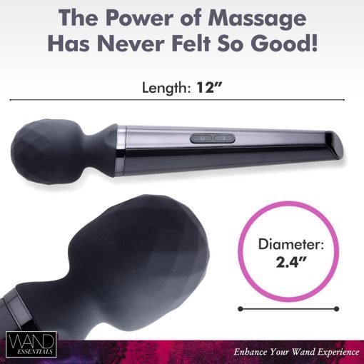 Diamond Head 24X Rechargeable Silicone Wand Massager - Image 4