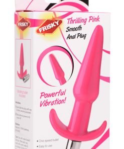Smooth Vibrating Anal Plug - Pink - Image 5
