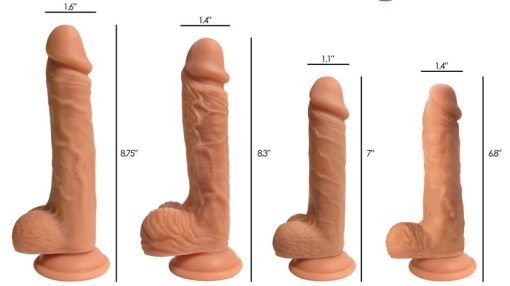 Easy Riders Dual Density Silicone Dildo - 8 Inch - Image 2