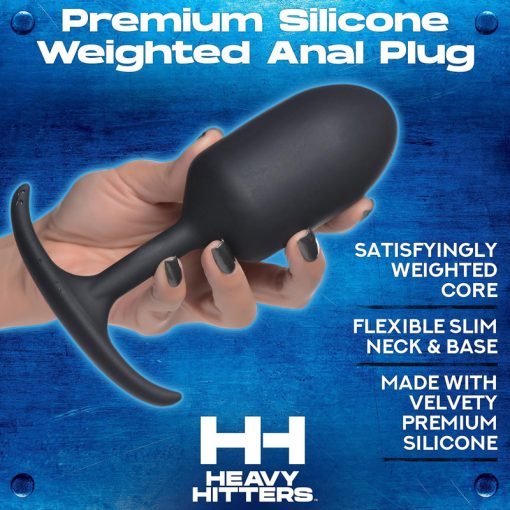 Premium Silicone Weighted Anal Plug - XL - Image 3
