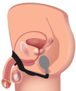 10X P-Bomb Silicone Cock and Ball Ring with Vibrating Anal Plug