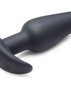 Remote Control 21X Vibrating Silicone Butt Plug - Black - Image 5