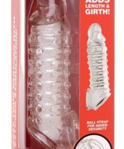 1.5 Inch Penis Enhancer Sleeve - Clear - Image 7