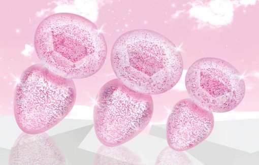 Glitter Gem Anal Plug Set - Pink - Image 2