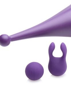 Pulsing G-spot Pinpoint Silicone Vibrator with Attachments - Image 6