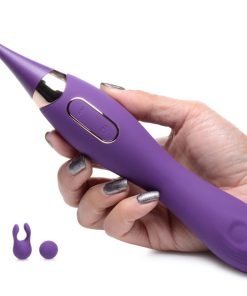 Pulsing G-spot Pinpoint Silicone Vibrator with Attachments - Image 4