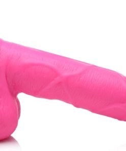 6.5 Inch Dildo with Balls - Pink - Image 6