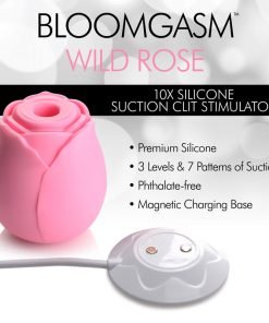 Bloomgasm Wild Rose 10X Suction Clit Stimulator - Pink - Image 6