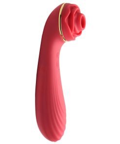 Passion Petals 10X Silicone Suction Rose Vibrator - Red - Image 5