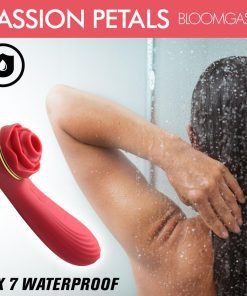 Passion Petals 10X Silicone Suction Rose Vibrator - Red - Image 3