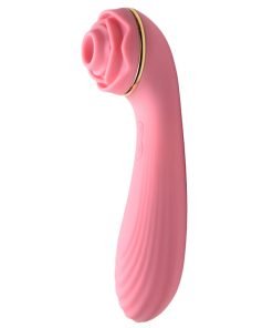 Passion Petals 10X Silicone Suction Rose Vibrator - Pink - Image 5
