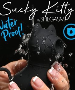 Sucky Kitty Silicone Clitoral Stimulator - Black - Image 4