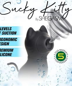 Sucky Kitty Silicone Clitoral Stimulator - Black - Image 3