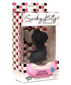 Sucky Kitty Silicone Clitoral Stimulator - Black - Image 7