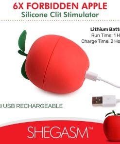 6X Forbidden Apple Silicone Clit Stimulator - Image 4