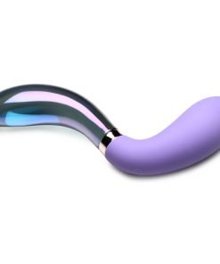 10X Pari Dual Ended Wavy Silicone and Glass Vibrator - Image 6