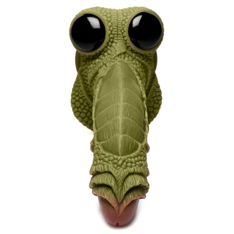 Swamp Monster Green Scaly Silicone Dildo - Image 4