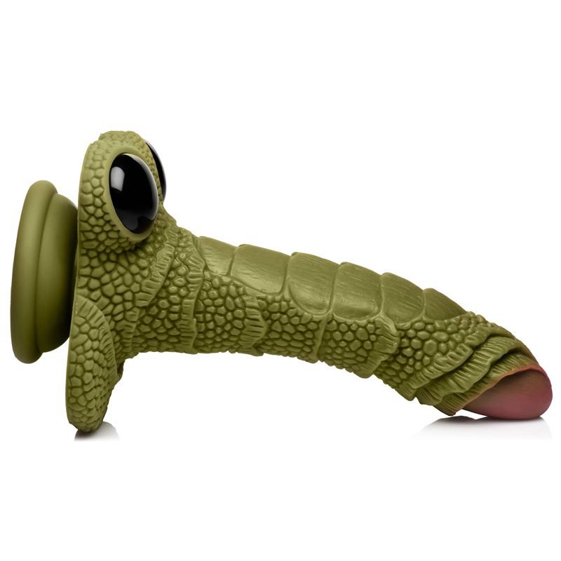 Swamp Monster Green Scaly Silicone Dildo - Image 6