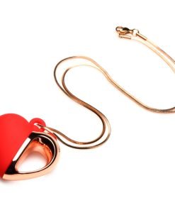 10X Vibrating Silicone Heart Necklace - Image 6