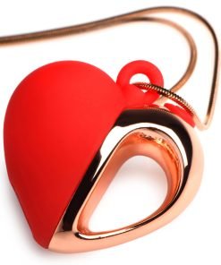 10X Vibrating Silicone Heart Necklace - Image 7