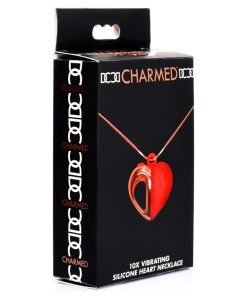 10X Vibrating Silicone Heart Necklace - Image 10