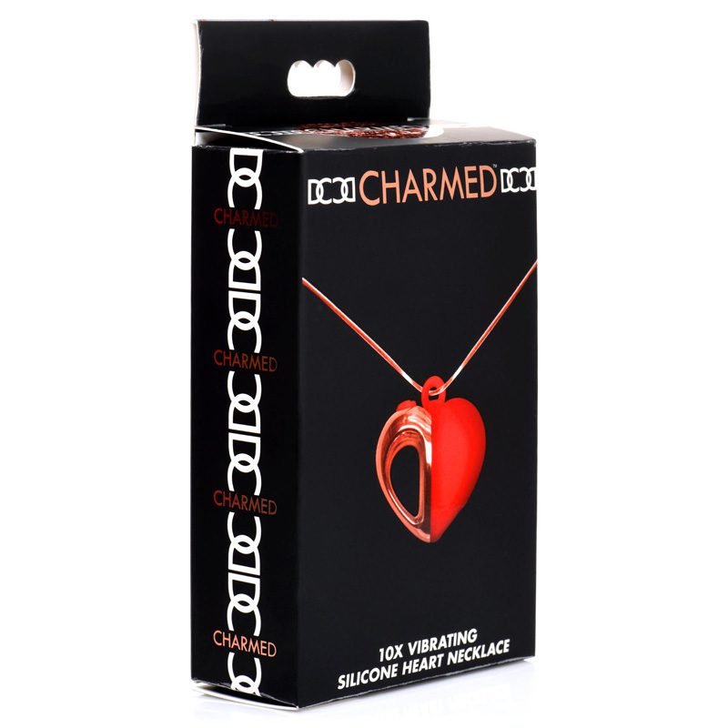 10X Vibrating Silicone Heart Necklace - Image 10