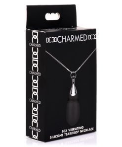 10X Vibrating Silicone Teardrop Necklace - Image 9