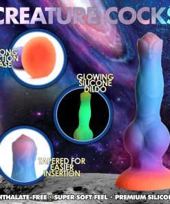 Space Cock Glow-in-the-Dark Silicone Alien Dildo - Image 2