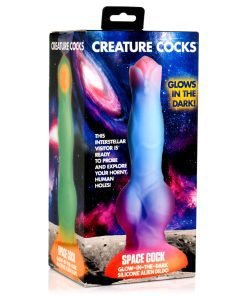 Space Cock Glow-in-the-Dark Silicone Alien Dildo - Image 6