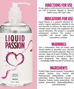 Liquid Passion Natural Lubricant - 16oz - Image 5