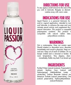 Liquid Passion Natural Lubricant - 8oz - Image 5