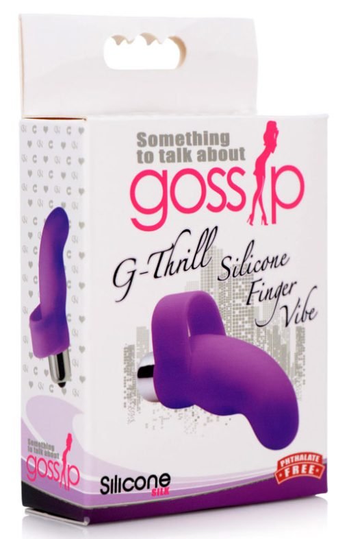 G-Thrill Silicone Finger Vibe - Purple - Image 6
