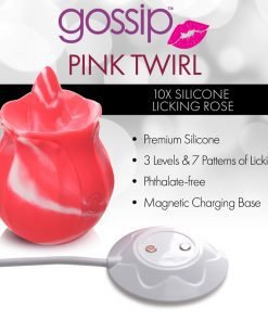 10X Pink Twirl Silicone Licking Rose - Image 4