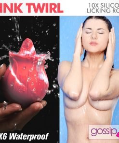 10X Pink Twirl Silicone Licking Rose - Image 3