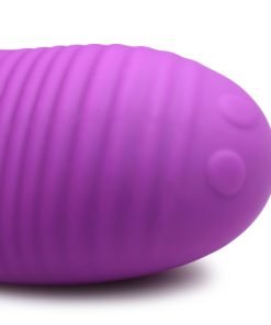 Love Loops 10X Silicone Cock Ring with Remote - Purple - Image 4