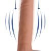 Vibrating & Thrusting Remote Control Silicone Dildo - 10 Inch