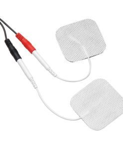 Electrode pads with wires for muscle stimulation