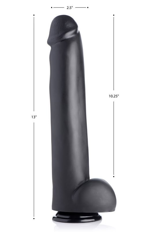 The Master Suction Cup Dildo - Black - Image 3