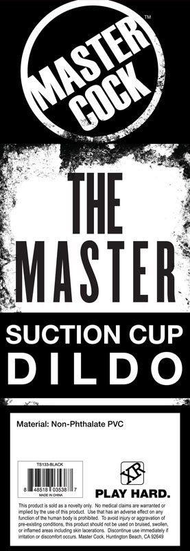The Master Suction Cup Dildo - Black - Image 7