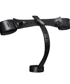 Black leather harness with adjustable straps