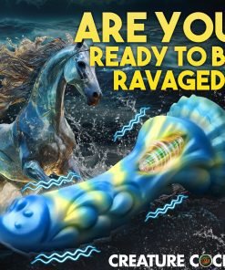 Sea Stallion Vibrating Silicone Dildo with Remote - Image 3