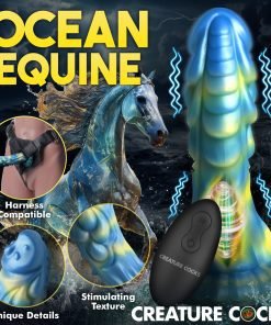 Sea Stallion Vibrating Silicone Dildo with Remote - Image 6