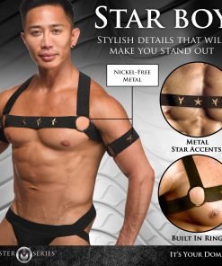 Rave Harness Elastic Chest Harness with Arm Bands - SM - Image 6