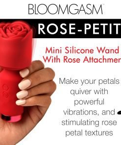 Pleasure Rose-Petite Mini Silicone Rose Wand - Image 2