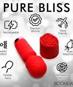 Pleasure Rose-Petite Mini Silicone Rose Wand - Image 5