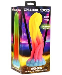 Tenta-Glow Glow-In-The-Dark Silicone Dildo - Image 9