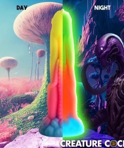 Tenta-Glow Glow-In-The-Dark Silicone Dildo - Image 5