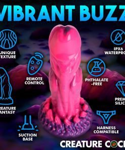 Xenox Vibrating Silicone Dildo with Remote - Image 6