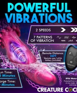 Xenox Vibrating Silicone Dildo with Remote - Image 4