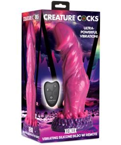 Xenox Vibrating Silicone Dildo with Remote - Image 9